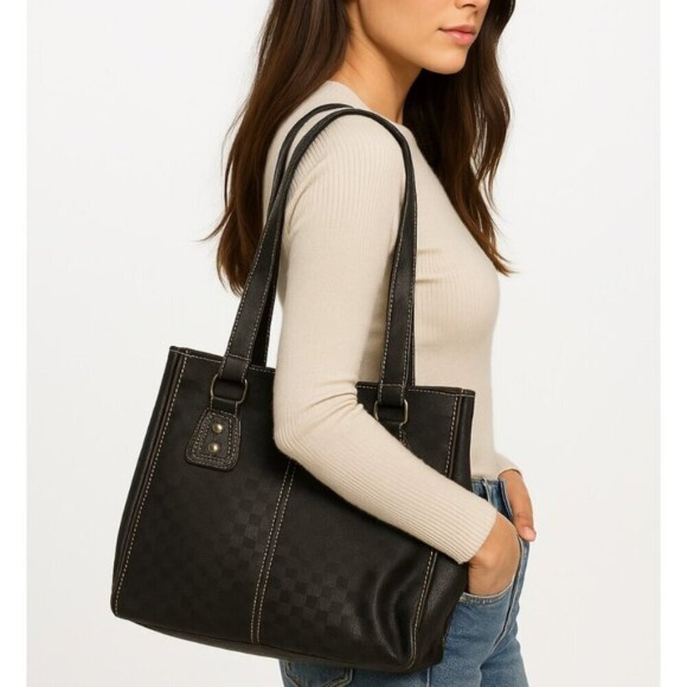 Nine & Company Women's Black Shoulder Bag Tote Small